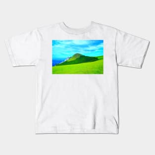 View at the Pizzo Meta mountain in Piani di Ragnolo Kids T-Shirt